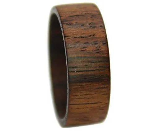 Wooden Walnut Ring - Customizable Wedding, Promise, Engagement Ring - Durable & Natural